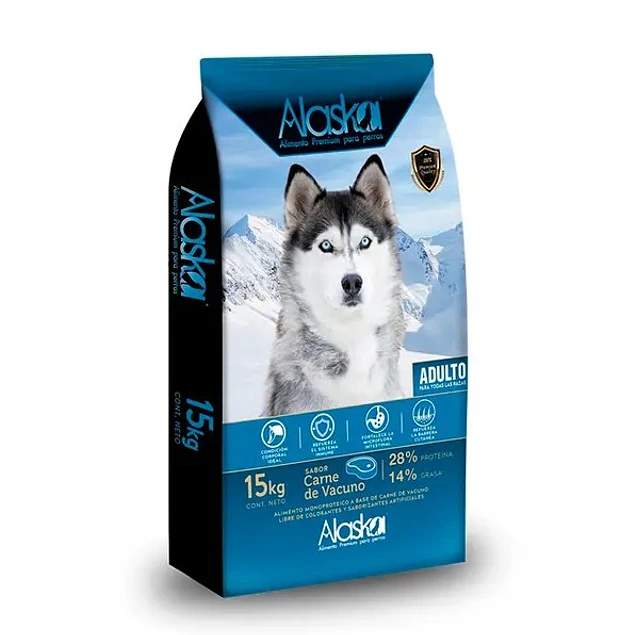 Alaska Adulto 15kg – Alimento Premium para perros Adultos