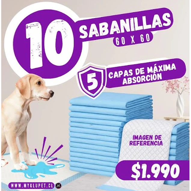  Sabanillas Premium 60x60 de 10 unidades