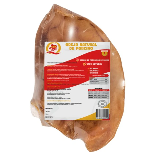 Orejas de Cerdo Gran Cani – Snack Dental y Natural para Perros
