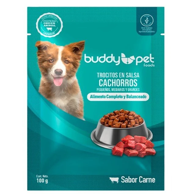 Sachet Buddy pet Cachorro Carne 100gr