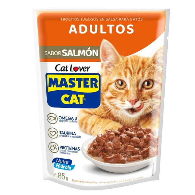 Sachet Master Cat salmón 85g