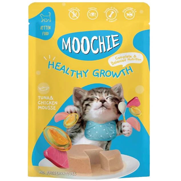 MOOCHIE SOBRE GATITO ATÚN POLLO 70GRS HEALTHY GROWTH
