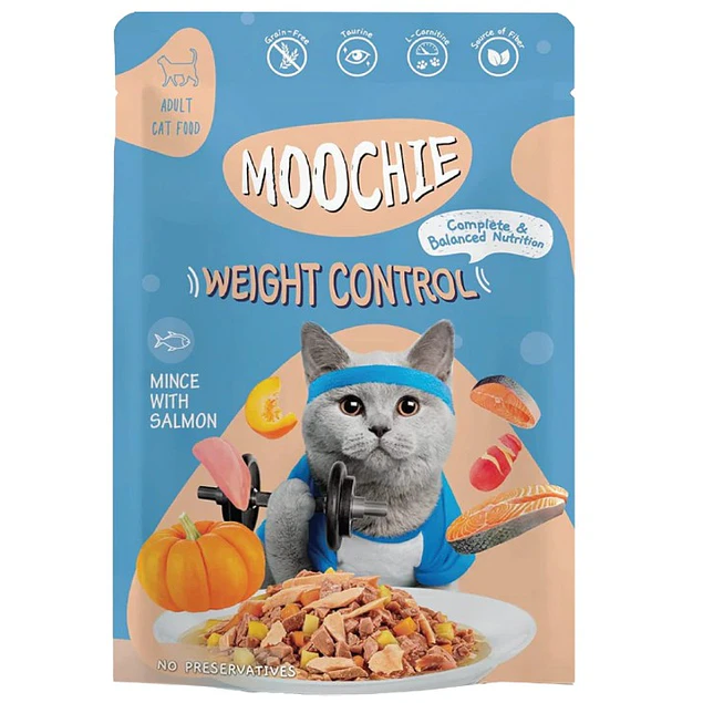 MOOCHIE SOBRE GATO CARNE SALMÓN 