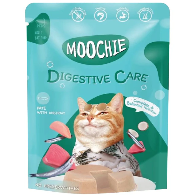 MOOCHIE SOBRE GATO ANCHOA 70 GRS DIGESTIVE CARE