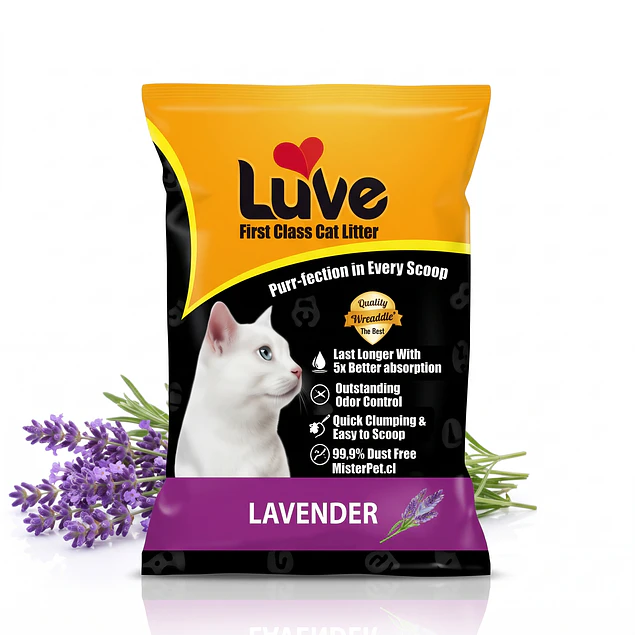 Arena Para Gatos Luve Lavanda 4KG