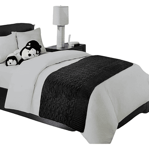 Piecera De Cama Tela Plush Y Genero Reversible
