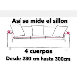 Fundas Sillón Sofá Elasticadas 4 Cuerpos Para Sofa Hasta 300Cm