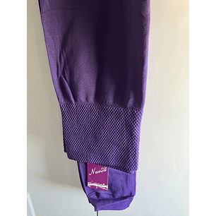 Pantys con Polar Sin Costura TIPO CALZAS MORADO CLARO PACK DE 2