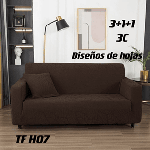 Fundas Sillon Sofa Texturizada Y Elasticadas 3 Cuerpos