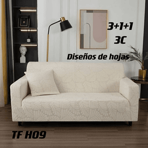 Fundas Sillon Sofa Texturizada Y Elasticadas 3 Cuerpos