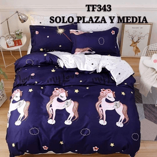 Cobertor Quilt De Verano Reversibles 1.5 Plaza