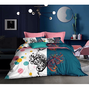 Cubrecama Quilt 1.5 Plaza Reversibles