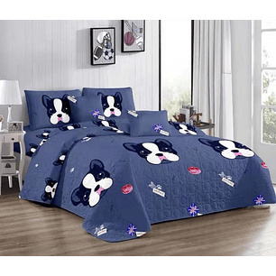 Cubrecama Quilt 1.5 plaza reversibles