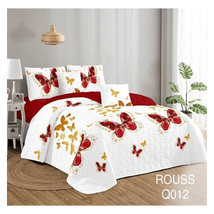 Cubrecama Quilt 2 Plaza Reversibles