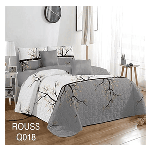 Cubrecama Quilt 2 Plaza Reversibles