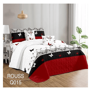 Cubrecama Quilt 2 Plaza Reversibles