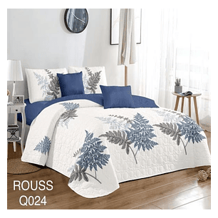 Cubrecama Quilt 2 Plaza Reversibles
