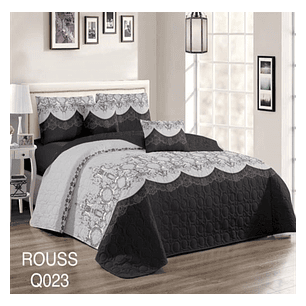 Cubrecama Quilt 2 Plaza Reversibles