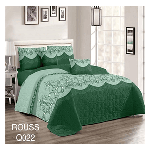 Cubrecama Quilt 2 Plaza Reversibles