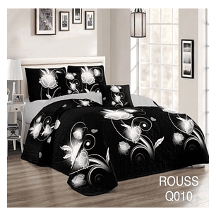 Cubrecama Quilt 2 Plaza Reversibles