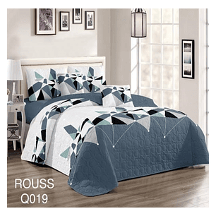 Cubrecama Quilt 2 Plaza Reversibles