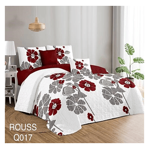 Cubrecama Quilt 2 Plaza Reversibles