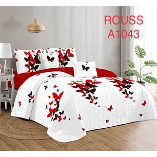 Cubrecama Quilt 1.5 Plaza Reversibles