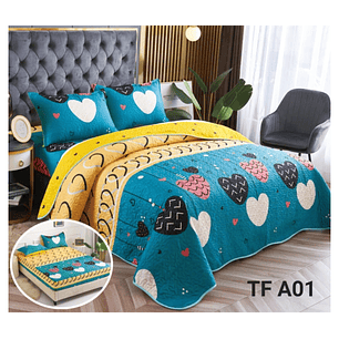 CUBRECAMAS 5 PIEZAS CON SABANAS