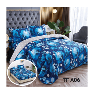 CUBRECAMAS 5 PIEZAS CON SABANAS