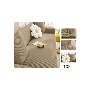 Funda de Sofá texturizada y elasticadas 2 CUERPO