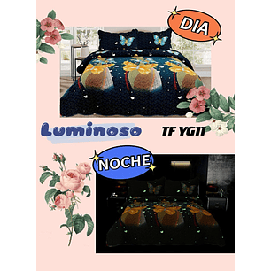 CUBRECAMA LUMINOSO TIPO QUILT DE VERANO