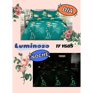 CUBRECAMA LUMINOSO TIPO QUILT DE VERANO