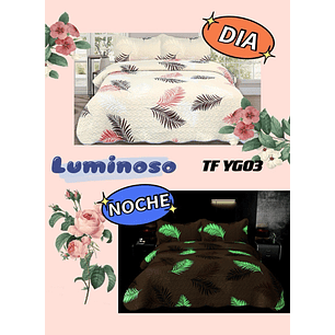 CUBRECAMA LUMINOSO TIPO QUILT DE VERANO