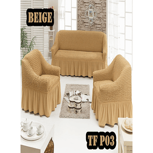 FUNDAS TURKAS 3 CUERPOS MAS 2 DE 1 CUERPO