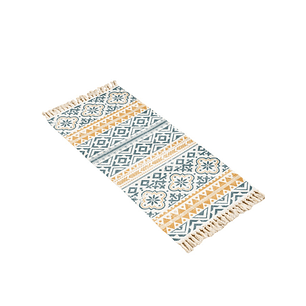 JUEGO DE 2 BAJADA DE CAMA ALFOMBRA DE LINO 60 X 130 CM