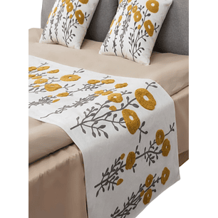 JUEGO DE PIECERA MAS FUNDAS BORDADAS