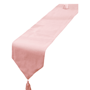 CAMINO DE MESA DE LINO 33 X 180cm Rosa