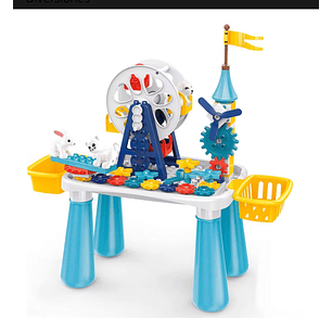 Juego Mesa y Bloques de Construcción 66 Pzs Parque