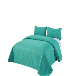 Cubrecama De Verano Con Pompones - Fresco y Elegantes 15P