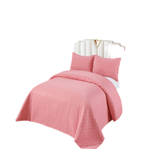 Cubrecama De Verano Con Pompones - Fresco  KING  Super King