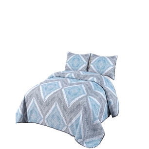 Cubrecama Ligero De Verano Con Pompones - Elegantes 2P