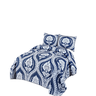 Cubrecama Ligero De Verano Con Pompones - Elegantes KING  Super King