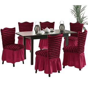 Pack 6 Fundas Sillas Turcas Diseño Lineal L3