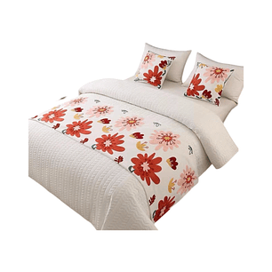 Piecera Bordada para Cama - Sin Fundas de Cojín D5