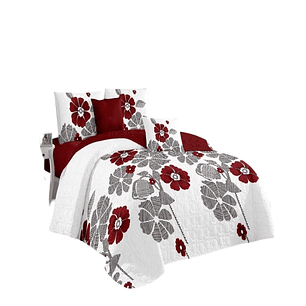 Cubrecama Quilt Diseño 2 Plazas - Primavera Verano A10