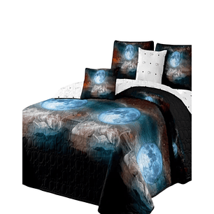 Cubrecama Quilt Diseño 2 Plazas - Primavera Verano B11