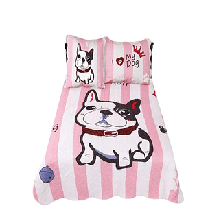 Cubrecama Quilt Diseño 2 Plazas - Primavera Verano C6