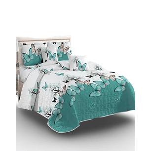 Cubrecama Quilt 2 Plazas - Diseños Primavera Verano D1