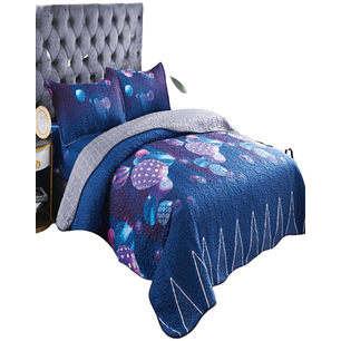 Cubrecama Quilt 5 Piezas con Sábana Incluida C4