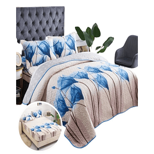 Cubrecama Quilt 5 Piezas con Sábana Incluida C5